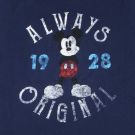 New Disney Disneyland Mickey Mouse Always Original T-Shirt Tee Navy Blue Vintage