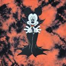 Men's Disney Black & Red Tie Dye Vintage Mickey Mouse Cartoon Retro T-Shirt  Tee