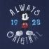 New Disney Disneyland Mickey Mouse Always Original T-Shirt Tee Navy Blue Vintage