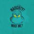 New Men's Dr Suess The Grinch Naughty Who Me? Green Retro Vintage T-Shirt Tee