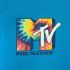 New Men's Music Television MTV Vintage Retro Tie Dye Blue TV Show T-Shirt Tee
