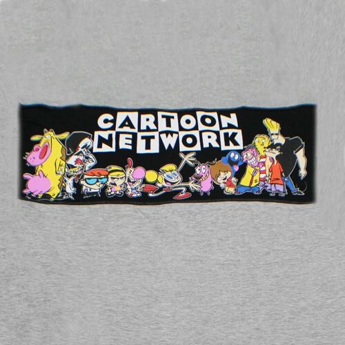 Cartoon Network 90s Tv Show Characters T-shirt Mens Heather Grey Retro Tee New