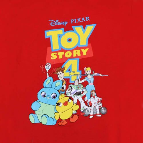 Disney Pixar Buzz Lightyear Toy Story 4 Characters Red Movie T-Shirt Tee New