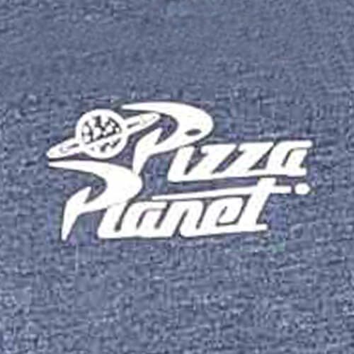 Men's Disney Pixar Toy Story Pizza Planet Retro Vintage Blue Pocket T-Shirt Tee