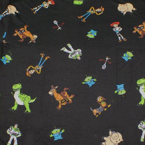 Disney Toy Story Buzz Lightyear Woody Rex All-over T-shirt Disneyland Movie Tee