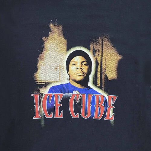 Men's Ice Cube Amerikkka's Most Wanted Black Retro Vintage Hip Hop Rap T-Shirt
